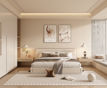 Modern Wabi-sabi Style Bedroom-ID:499570481