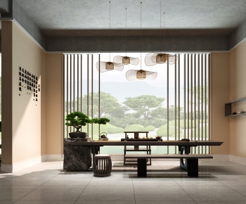 Chinese Style Wabi-sabi Style Tea House-ID:836517101