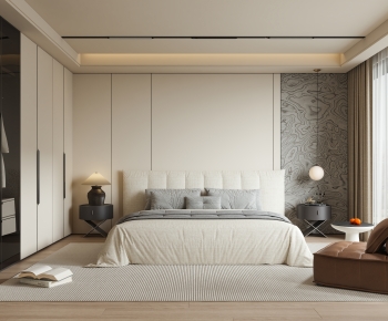 Wabi-sabi Style Bedroom-ID:698256976