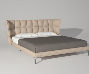 Modern Double Bed-ID:322330007
