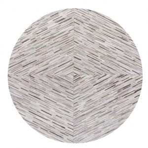 现代轻奢简约纹理圆形地毯-ID:5764588