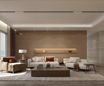 Modern Wabi-sabi Style A Living Room-ID:735992914