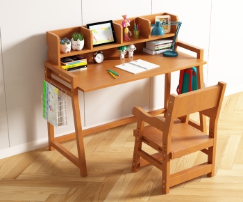 Modern Computer Desk And Chair-ID:296873093