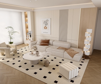 Modern A Living Room-ID:917788039
