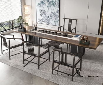 Modern New Chinese Style Tea Tables And Chairs-ID:695373061