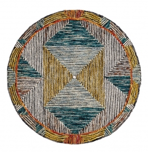 欧式简约纹理圆形地毯贴图-ID:5765430