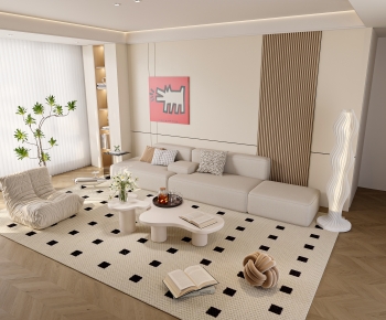 Modern A Living Room-ID:106289427