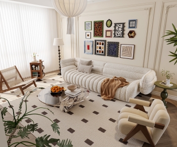French Style A Living Room-ID:618318085
