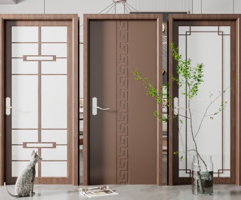 New Chinese Style Single Door-ID:439028981