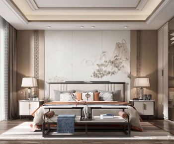New Chinese Style Bedroom-ID:941137086