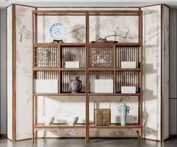 New Chinese Style Shelving-ID:930046086