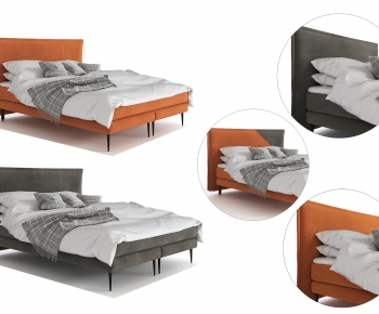 Modern Double Bed-ID:923029908