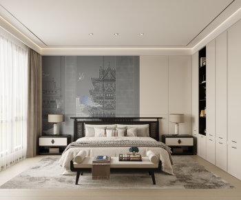 New Chinese Style Bedroom-ID:133309484