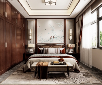 New Chinese Style Bedroom-ID:280551911