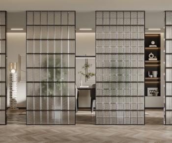 Modern Glass Screen Partition-ID:503670935