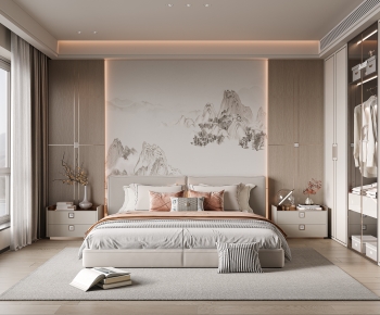 New Chinese Style Bedroom-ID:396862035