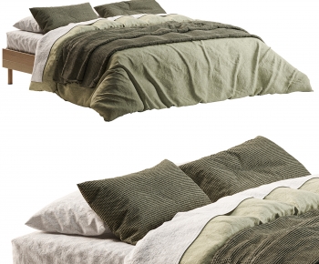 Modern Double Bed-ID:874719651