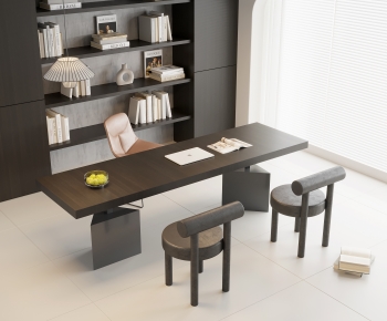 Modern Computer Desk And Chair-ID:779503114