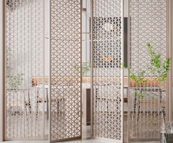 New Chinese Style Metal Screen Partition-ID:759932045
