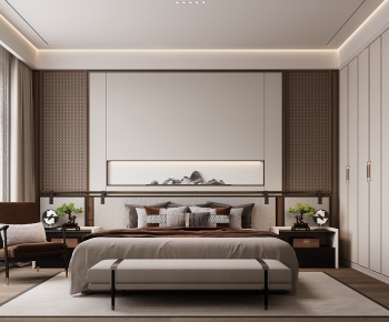 New Chinese Style Bedroom-ID:569058906