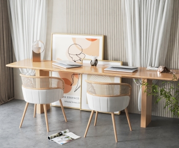 Modern Computer Desk And Chair-ID:800978902