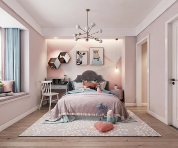 Nordic Style Girl's Room Daughter's Room-ID:236536039