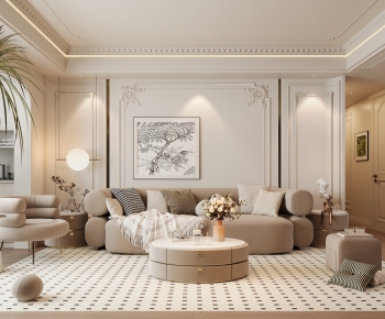 French Style A Living Room-ID:157905109