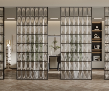 Modern Glass Screen Partition-ID:653364907