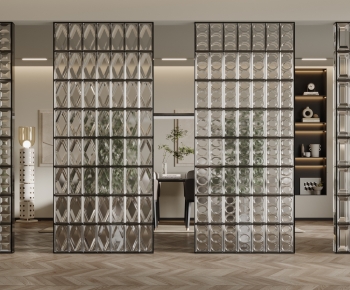 Modern Glass Screen Partition-ID:459465036
