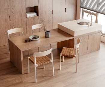 Modern Dining Table And Chairs-ID:713682896