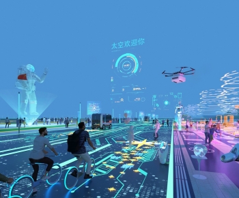 现代科技广场VR虚拟景观-ID:265200121