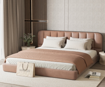 Modern Double Bed-ID:562263018