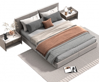 Modern Double Bed-ID:801192055