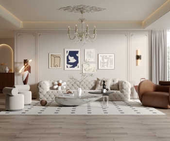 French Style A Living Room-ID:695975072