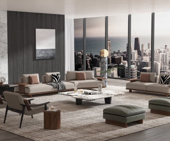 Modern A Living Room-ID:128846882