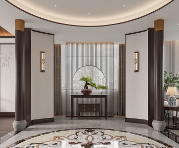 New Chinese Style Hallway-ID:216670999
