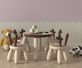 Modern Nordic Style Children's Table/chair-ID:584346063