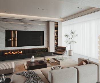 Modern A Living Room-ID:877846004