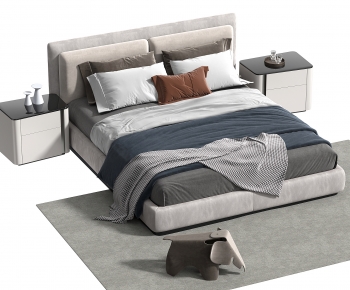 Modern Double Bed-ID:471250061