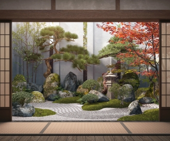 新中式庭院景观-ID:117626911