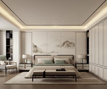 New Chinese Style Bedroom-ID:190216063