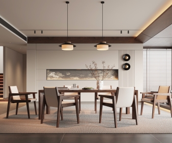New Chinese Style Dining Room-ID:599282989