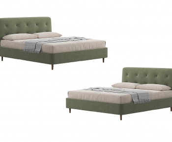 Modern Double Bed-ID:725991013