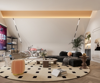 Modern A Living Room-ID:254467019