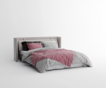 Modern Double Bed-ID:306416033