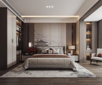 New Chinese Style Bedroom-ID:785864112