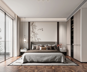 New Chinese Style Bedroom-ID:789058929