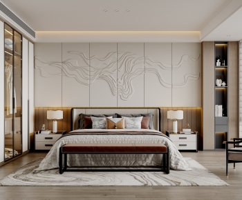 New Chinese Style Bedroom-ID:395529994