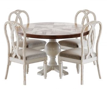 Simple European Style Dining Table And Chairs-ID:592753899