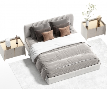 Modern Double Bed-ID:881501918